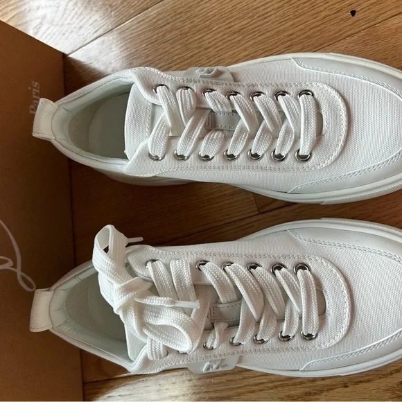 NIB Christian Louboutin Simplerui Leather Sneakers - Picture 6 of 12